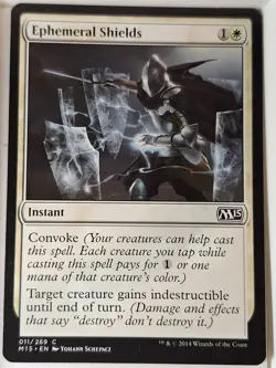 Ephemeral Shields - Magic 2015 Core Set M15 - Magic the Gathering MTG Nice! - Image 1