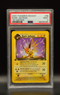 Dark Jolteon 1st Edition PSA 9 Pokemon TCG Team Rocket 38/82 - Image 1
