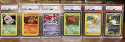 Pokemon Vintage PSA Graded Lot Of 6 Vs Team Rocket Holo - Image 1