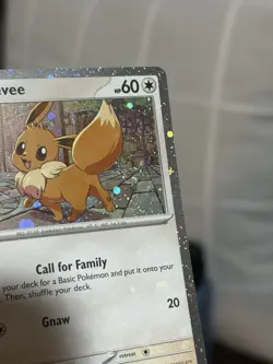 Eevee SVP 200 BLEED ERROR Cosmo Swirl Pokemon Destined Rivals NM - Image 2