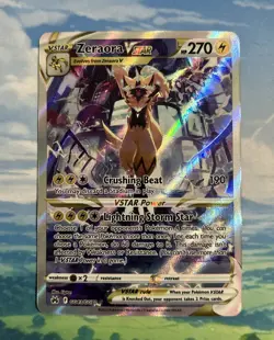 Pokemon Sword & Shield Crown Zenith Zeraora VSTAR GG43/GG70 Galarian Gallery NM - Image 1