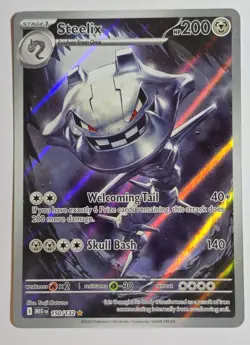 Steelix 150/132 Illustration Rare Mega Evolution NM Pokemon TCG & Bonus Card - Image 2