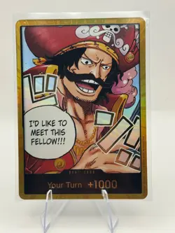 One Piece TCG DON!! Card (Gol.D.Roger) (Gold) Carrying On His Will Foil - Image 1