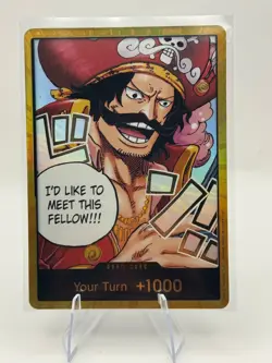 One Piece TCG DON!! Card (Gol.D.Roger) (Gold) Carrying On His Will Foil - Image 2