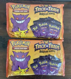 Nintendo Pokemon TCG BOOster Trick Or Trade Trading Card Game - Two Sealed Packs - Image 1