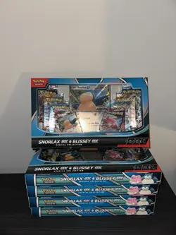 5X Pokemon Trading Card Game Snorlax ex + Blissey ex Special Collection Box Q - Image 1
