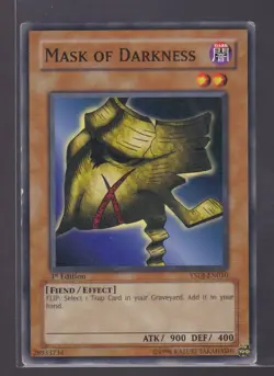 Mask of Darkness YSDJ-EN010 1st Edition Yugioh Trading Card TCG - Image 1