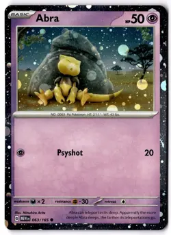 Abra - (Cosmos Holo) Promo Miscellaneous Cards & Products 063/165 NM - Image 1