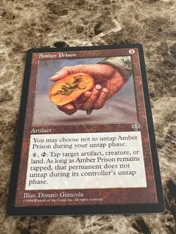 AMBER PRISON Magic the Gathering MTG Mirage LP - Image 1