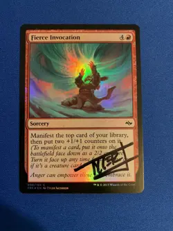 MTG Magic Fierce Invocation FOIL Artist Proof Fate Reforged Tyler Jacobson - Image 1