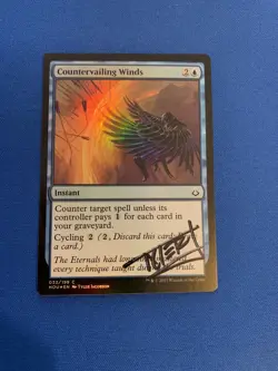 MTG Magic Countervailing Winds FOIL Signed Artist Proof HOU Tyler Jacobson - Image 1