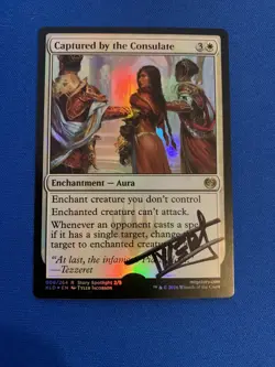 MTG Magic Captured By The Consulate FOIL Signed Artist Proof KLD Tyler Jacobson - Image 1