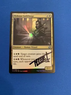 MTG Magic Vizkopa Guildmage Artist FOIL Proof Iconic Masters Tyler Jacobson - Image 1