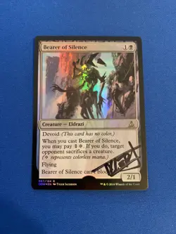 MTG Magic Bearer Of Silence FOIL Signed Artist Proof x1 OGW Tyler Jacobson - Image 1