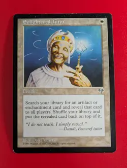 Enlightened Tutor - Mirage 1996 Dan Frazier - MP MTG Magic the Gathering - Image 1