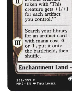 Magic The Gathering - Modern Horizons 2 MH2 2021 - #259 Urza's Saga NM x1 LOT3 - Image 4