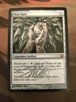 **SIGNED** Mox Opal - Scars of Mirrodin, Lightly Played - Image 1