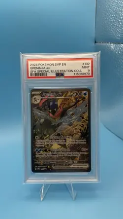 2024 POKEMON SHROUDED FABLE SPECIAL ILLUSTRATION COLLECTION GRENINJA EX PSA 9 - Image 1