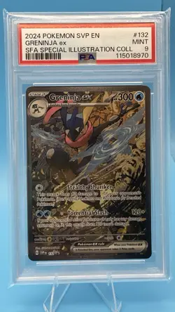 2024 POKEMON SHROUDED FABLE SPECIAL ILLUSTRATION COLLECTION GRENINJA EX PSA 9 - Image 2
