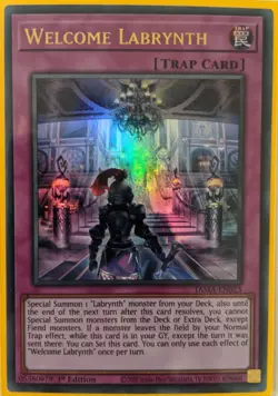 YuGiOh Welcome Labrynth Ultra Rare 1st Edition TAMA-EN023 - Image 1