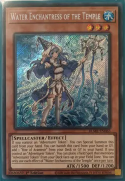 YuGiOh Water Enchantress of the Temple Secret Rare 1st Edition BLMR-EN065 - Image 1