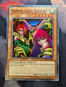 Harpie Lady Sisters - LED4-EN006 - Common 1st Edition Yugioh - Image 1
