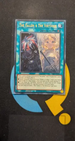 CH01-EN019 The Fallen & The Virtuous Ultra Rare 1st Ed YuGiOh - Image 1