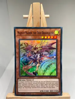 Majesty Maiden, The True Dracocaster Super Rare 1st Ed. FIGA-EN052 - NM - YuGiOh - Image 1