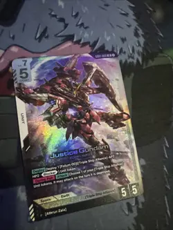 Gundam Card Game Newtype Rising Justice Gundam GD01-066 LR - Image 1