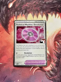 Pokemon Play! Prize Pack Technical Machine: Devolution COSMO HOLO Stamped Card - Image 2