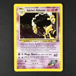 Sabrina's Alakazam 16/132 Holo Rare Gym Challenge Pokemon Card LP-EX - Image 1