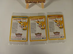 POKEMON SEALED CARDS ANCIENT MEW And Legendary Birds Moltres Articuno Zapdos - Image 2