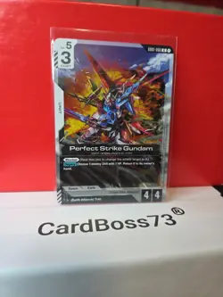 Perfect Strike GundamGundam Card Game . Newtype Rising Rare . GD01-068 - Image 1