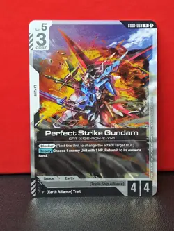 Perfect Strike GundamGundam Card Game . Newtype Rising Rare . GD01-068 - Image 4