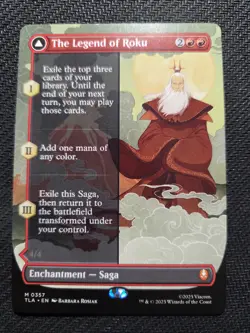 MTG Magic The Gathering -The Legend of Roku -M 0357 -NM -Borderless! ?? - Image 1