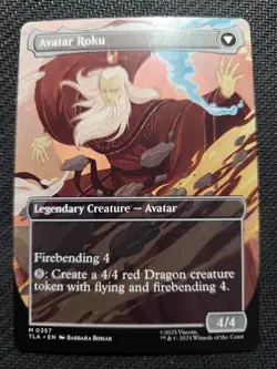 MTG Magic The Gathering -The Legend of Roku -M 0357 -NM -Borderless! ?? - Image 2