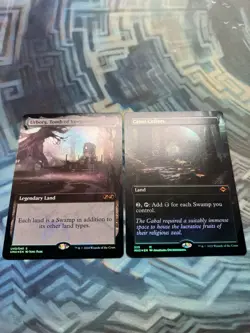 Foil Urborg, Tomb of Yawgmoth UM Box Topper NM & Borderless Cabal Coffers MH2 NM - Image 2