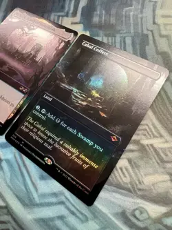 Foil Urborg, Tomb of Yawgmoth UM Box Topper NM & Borderless Cabal Coffers MH2 NM - Image 4