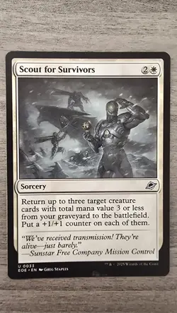 x4 Scout for Survivors (U) #33 Edge of Eternities MTG NM - Image 1