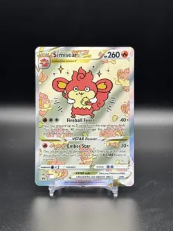 2023 POKEMON SWSH CROWN ZENITH GALARIAN GALLERY #GG37 SIMISEAR VSTAR UR - NM - Image 1