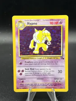 Pokemon Hypno 8/62 Fossil Holo Unlimited MP/HP BE3 - Image 1