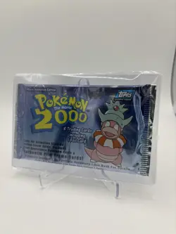 Sealed Pokemon the Movie 2000 Topps Pack Factory sealed Slowking - Image 1