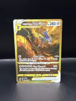 Pokemon TCG Crown Zenith Origin Form Dialga V Star gold GG68/GG70 Alt Art - Image 4