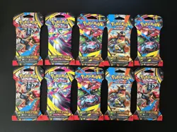10X NEW SEALED Pokemon Mega Evolutions Sleeved Blister Packs - Image 1