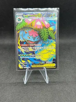 2025 Pokemon Mega Evolution Ultra Rare Full Art Holo Mega Venusaur Ex 155/132 - Image 1