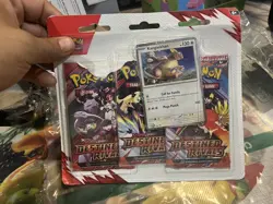 Destined Rivals Kangaskhan Promo Pokemon Scarlet & Violet TCG Booster 3-Pack - Image 1
