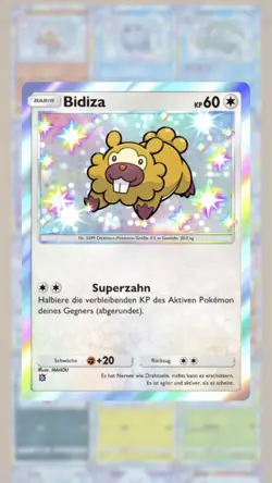 Pokemon TCG Pocket Bidoof / Bidiza ? Shiny (GER) - Trade - Image 1