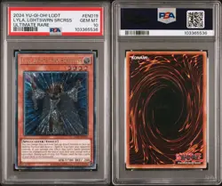 Yugioh LYLA LIGHTSWORN SORCERRESS LODT-EN019 Ultimate Rare (2024 Reprint) PSA 10 - Image 1