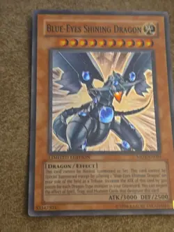 Rare Blue Eyes Shining Dragon MOV-EN001 Limited Edition YuGiOh Foil - Image 2