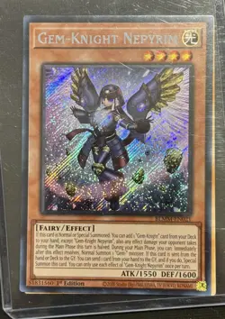 yugioh gem-knight nepyrim secret rare blmm-en021 blmm - Image 1